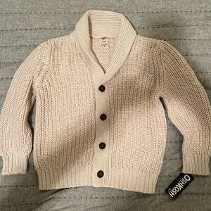 OshKosh B'gosh Cream Shawl Collar Sweater - NWT